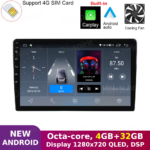 ANDROID autoradio navigatore per Suzuki Jimny 2007-2017 CarPlay Android Auto GPS USB WI-FI Bluetooth 4G LTE