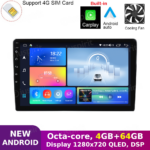 ANDROID autoradio navigatore per Suzuki Jimny 2007-2017 CarPlay Android Auto GPS USB WI-FI Bluetooth 4G LTE