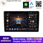 ANDROID autoradio navigatore per Suzuki Jimny 2007-2017 CarPlay Android Auto GPS USB WI-FI Bluetooth 4G LTE