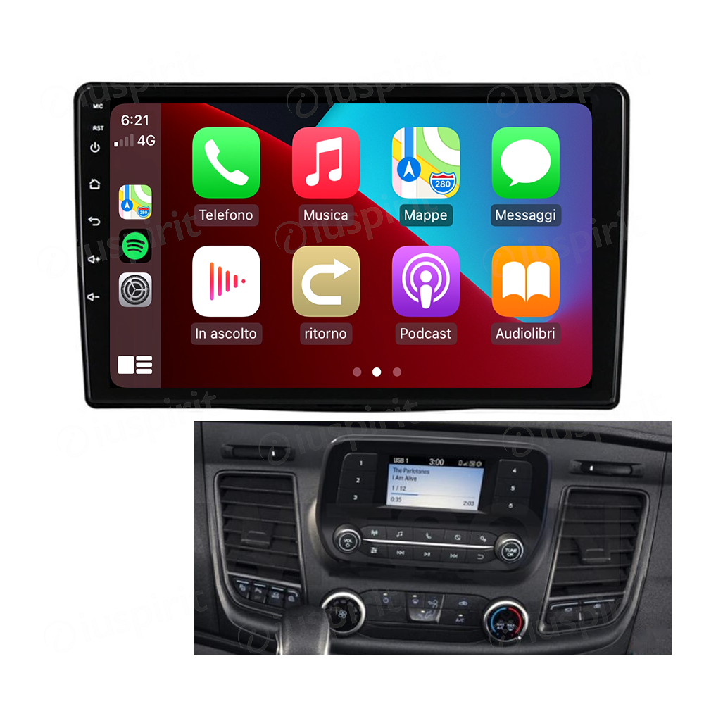 ANDROID car navigation system for Ford Transit Connect T250 Ford Tourneo 2018-2023 CarPlay Android Car GPS USB WI-FI Bluetooth 4G LTE