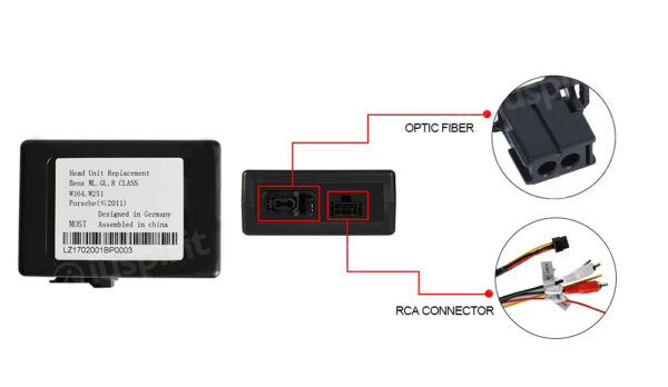 CAN-BUS fibre optic decoder for Mercedes ML/R/GL Porsche Boxster/Cayman/911 977 fibre optic decoder Mercedes Bose Harmon Kardon amplifiers - Image 3