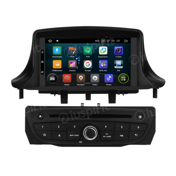 ANDROID car radio navigator for Renault Megane 3, Renault Fluence GPS DVD WI-FI Bluetooth MirrorLink
