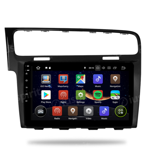 ANDROID 10 car navigation system for Volkswagen Golf 7 2013-2019 GPS WI-FI Bluetooth MirrorLink - Image 2
