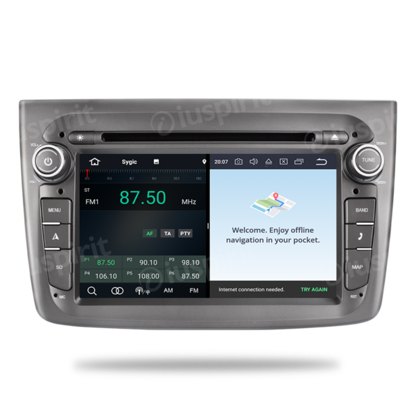 ANDROID car radio navigator for Alfa Romeo Mito 2015-2018 CarPlay Android Auto GPS DVD WI-FI Bluetooth MirrorLink - Image 4