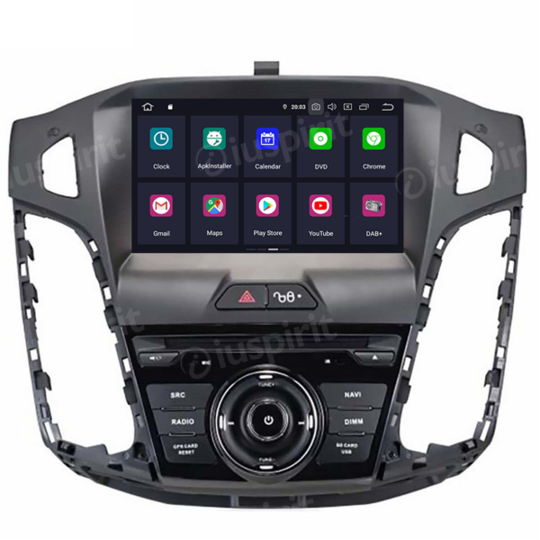 ANDROID autoradio navigatore per Ford Focus 2011-2015 GPS DVD WI-FI Bluetooth MirrorLink - immagine 7