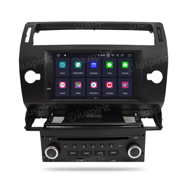 ANDROID autoradio navigatore per Citroen C4 2004-2012 GPS DVD WI-FI Bluetooth MirrorLink - immagine 2