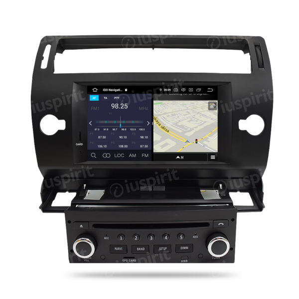 ANDROID autoradio navigatore per Citroen C4 2004-2012 GPS DVD WI-FI Bluetooth MirrorLink - immagine 4