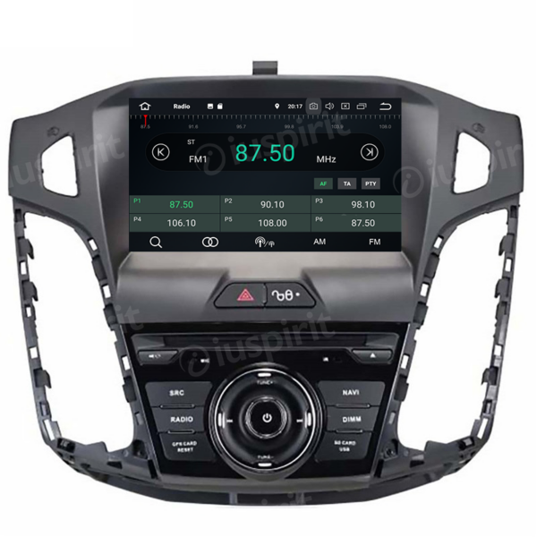 ANDROID autoradio navigatore per Ford Focus 2011-2015 GPS DVD WI-FI Bluetooth MirrorLink - immagine 2