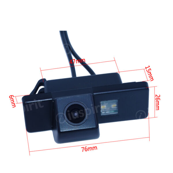 Telecamera retromarcia per Nissan Qashqai X-Trail Juke Citroen C4 C5 Peugeot 307 retrocamera specifica luce targa - immagine 6