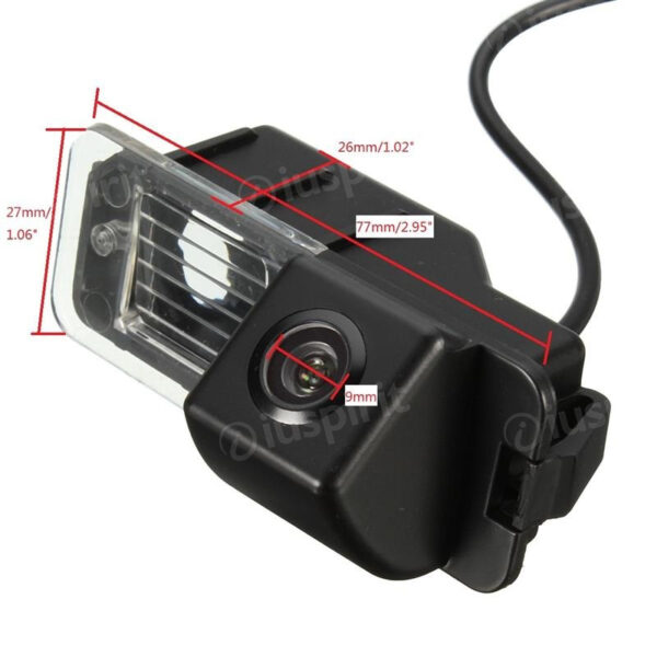 Telecamera retromarcia per VW Golf 6, Golf 7 Passat CC, Polo 5, Porsche Cayenne retrocamera specifica luce targa - immagine 5