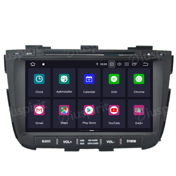 ANDROID autoradio 2 DIN navigatore per Kia Sorento 2013-2014 GPS DVD WI-FI Bluetooth MirrorLink - immagine 2