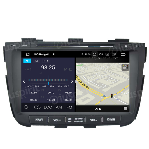 ANDROID autoradio 2 DIN navigatore per Kia Sorento 2013-2014 GPS DVD WI-FI Bluetooth MirrorLink - immagine 6