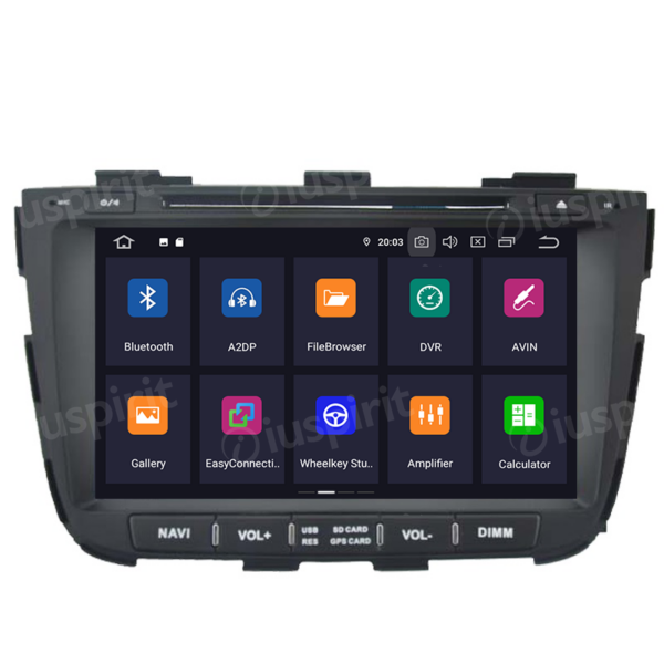 ANDROID autoradio 2 DIN navigatore per Kia Sorento 2013-2014 GPS DVD WI-FI Bluetooth MirrorLink - immagine 7