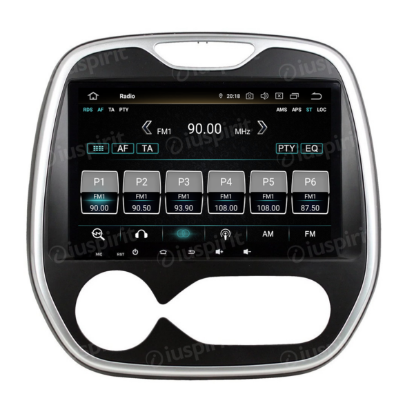 ANDROID autoradio navigatore per Renault Captur, Renault Clio, Samsung QM3 AUTOMATICO UN/C 2011-2016 GPS WI-FI Bluetooth MirrorLink - immagine 4