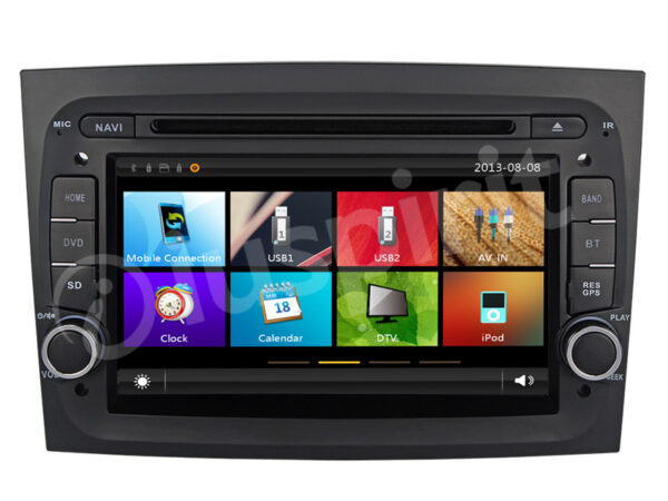 Autoradio navigator Fiat Doblo 2016, 2017 GPS DVD USB SD Bluetooth - Image 2
