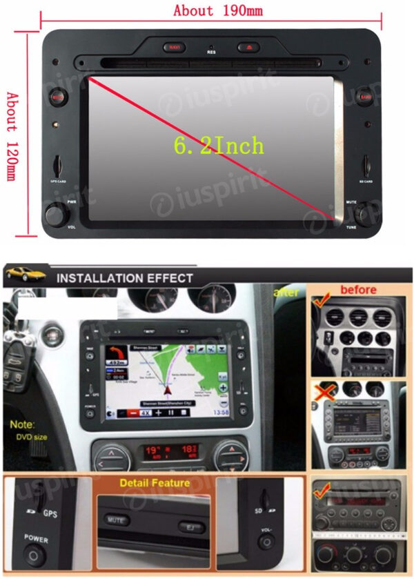 ANDROID autoradio navigatore per Alfa Romeo 159 Alfa Romeo Spider Alfa Romeo Brera GPS DVD WI-FI Bluetooth MirrorLink - immagine 6