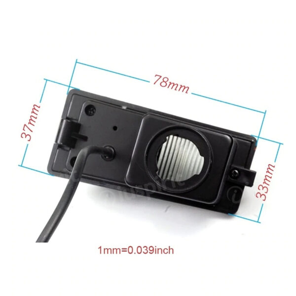 Telecamera retromarcia per SsangYong Kyron Rexton Korando Actyon retrocamera specifica luce targa - immagine 5