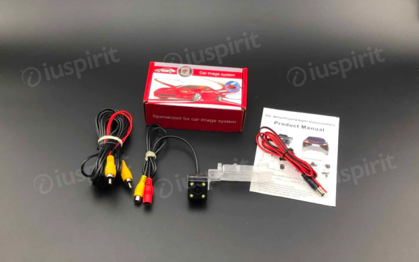 Telecamera retromarcia per VW Touran Jetta Trasporter T5 Caddy Skoda Superb  retrocamera specifica luce targa - immagine 4