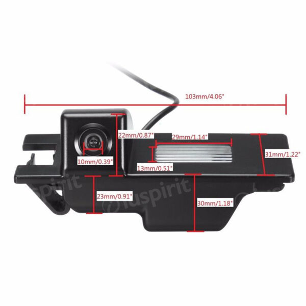 Opel Astra Combo Insignia Meriva Fiat Doblo specific rear view camera licence plate light - Image 5