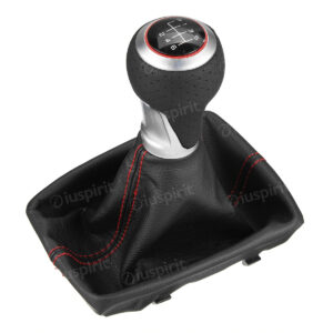 Pomello cambio 6 marce per Audi A4 S4 B8 8K A5 8T Q5 8R S LINE 2008-2015 cuffia con cuciture rosse