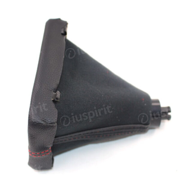 Pomello cambio 6 marce per Audi A4 S4 B8 8K A5 8T Q5 8R S LINE 2008-2015 cuffia con cuciture rosse - immagine 5