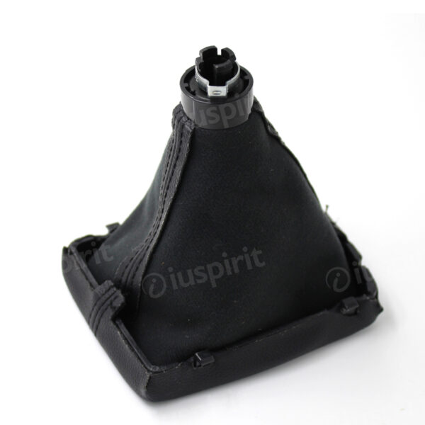 Pomello cambio 6 marce per Audi A4 S4 B8 8K A5 8T Q5 8R S LINE 2008-2015 cuffia con cuciture nere - immagine 4