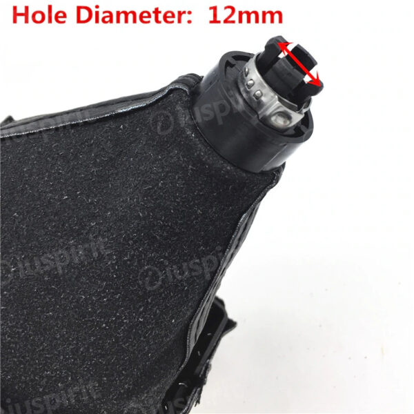 Pomello cambio 6 marce per Audi A4 S4 B8 8K A5 8T Q5 8R S LINE 2008-2015 cuffia con cuciture rosse - immagine 6