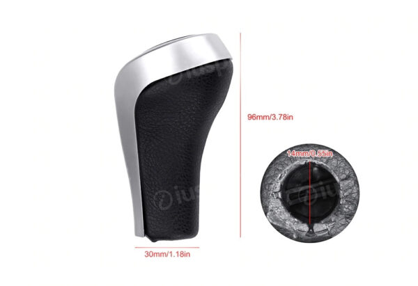 Pomello cambio 5 marce per BMW Serie 1 3 5 6, E81 E82 E87 E90 E92 BMW X1 E84 BMW X3 E84 X5 leva cambio 5 marce - immagine 3