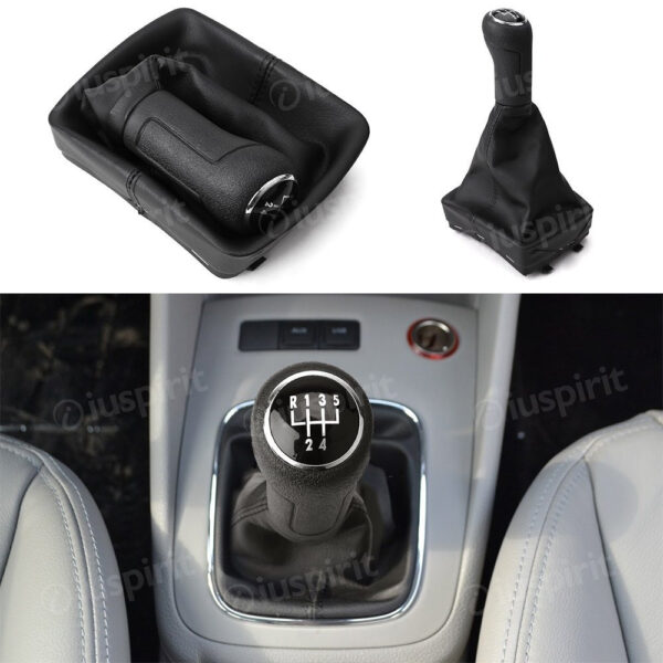 Pomello cambio 5 marce per VW Polo 2002-2010 cuffia leva cambio 5 marce - immagine 4