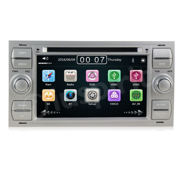 Car radio 2 DIN navigation for Ford Focus Mondeo C-Max S-Max Galaxy Transit Fiesta Fusion Kuga GPS DVD USB SD Bluetooth