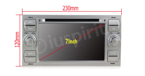 Car radio 2 DIN navigation for Ford Focus Mondeo C-Max S-Max Galaxy Transit Fiesta Fusion Kuga GPS DVD USB SD Bluetooth - Image 6