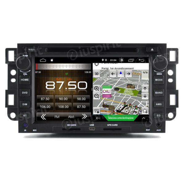 ANDROID autoradio 2 DIN navigatore per Chevrolet Captiva Epica Tosca Aveo Lova Kalos Matiz GPS DVD USB WI-FI Bluetooth Mirrorlink - immagine 3