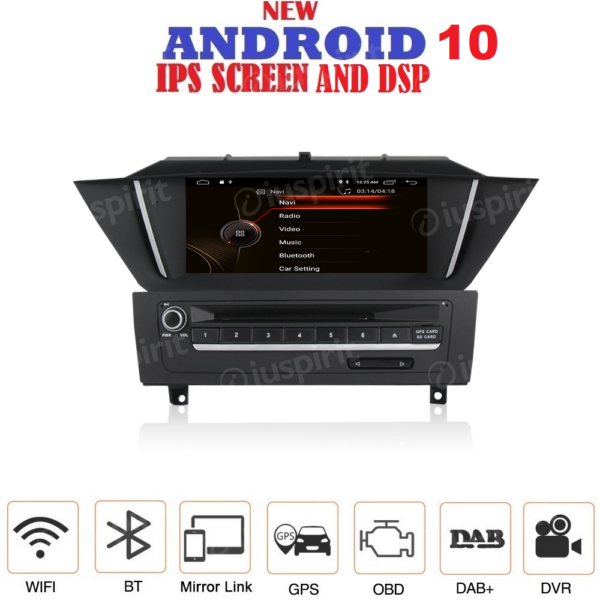 ANDROID 10 car navigation system for BMW X1 E84 2009-2015 GPS DVD USB SD WI-FI Bluetooth Mirrorlink