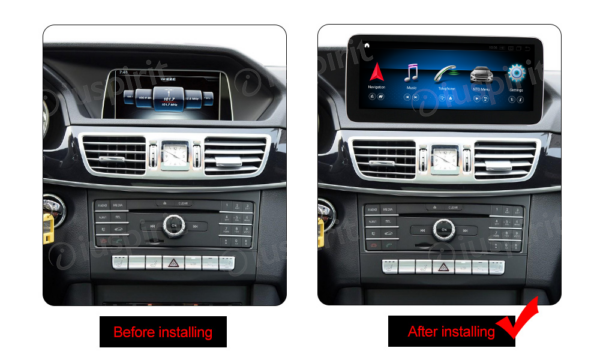 ANDROID navigatore per Mercedes Classe E W212 E200 E230 E260 E300 S212 2015 NTG 5.0 10.25 pollici 4GB RAM 64GB ROM Octa-Core CarPlay Android Auto Bluetooth GPS WI-FI - immagine 11