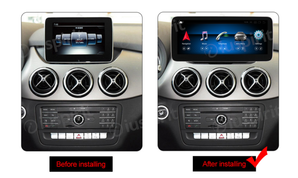 ANDROID navigatore per Mercedes Classe B W246 2016-2018 NTG 5.0 10.25 pollici 4GB RAM 64GB ROM Octa-Core CarPlay Android Auto Bluetooth GPS WI-FI - immagine 11