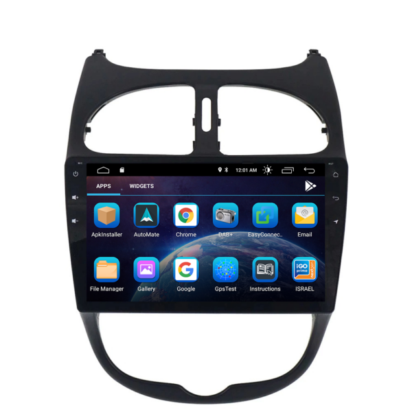 ANDROID 10 car navigation system for Peugeot 206 2000-2008 GPS USB WI-FI Bluetooth Mirrorlink - Image 2