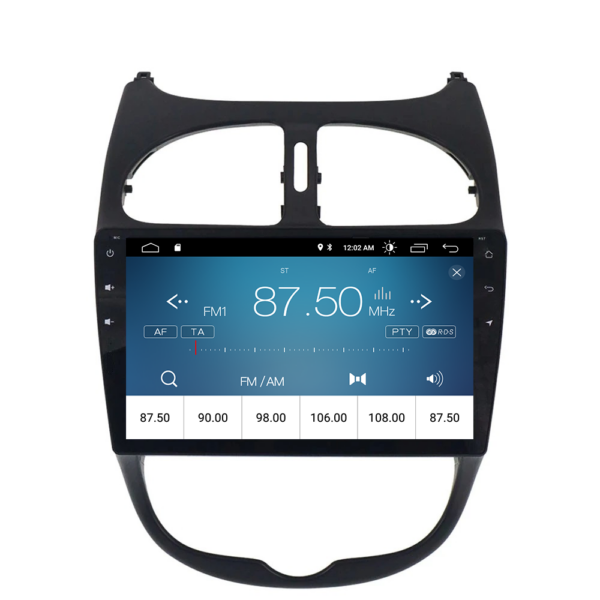 ANDROID 10 car navigation system for Peugeot 206 2000-2008 GPS USB WI-FI Bluetooth Mirrorlink - Image 4