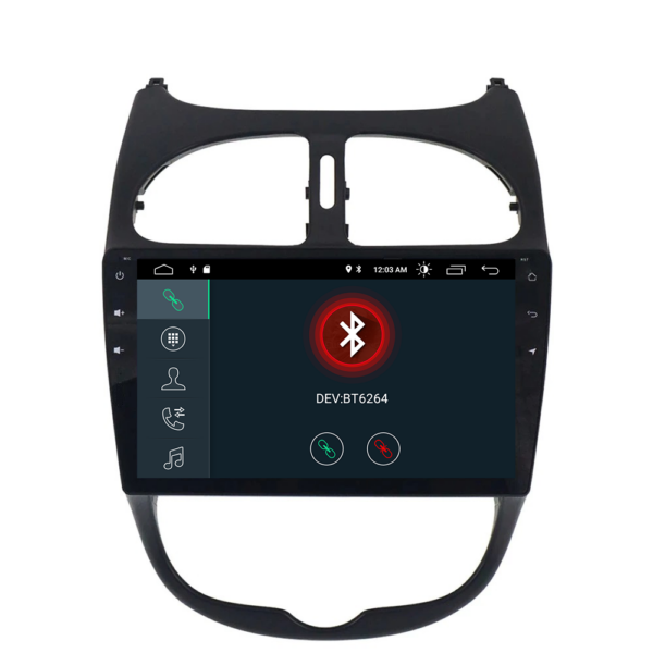 ANDROID 10 car navigation system for Peugeot 206 2000-2008 GPS USB WI-FI Bluetooth Mirrorlink - Image 5