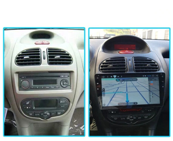 ANDROID 10 car navigation system for Peugeot 206 2000-2008 GPS USB WI-FI Bluetooth Mirrorlink - Image 7