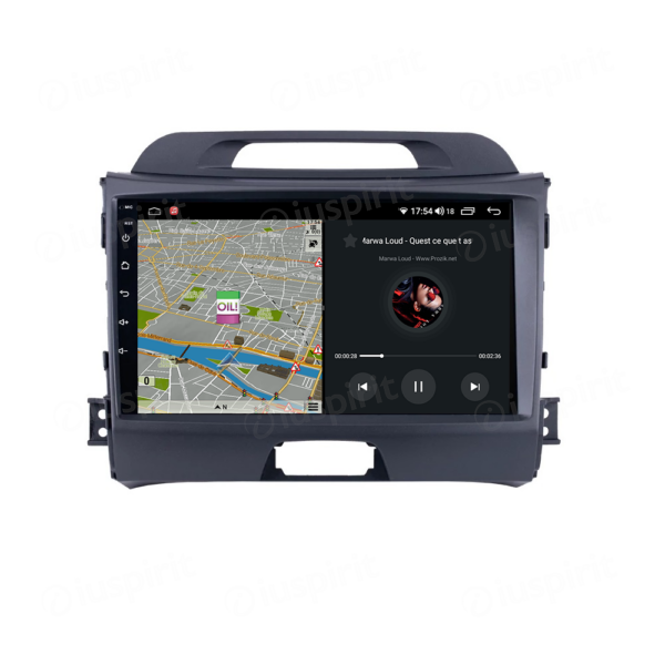 ANDROID autoradio navigatore per Kia Sportage 2010-2015 CarPlay Android Auto GPS USB WI-FI Bluetooth 4G LTE - immagine 2