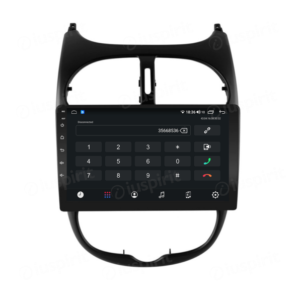 ANDROID autoradio navigatore per Peugeot 206 2000-2008 CarPlay Android Auto GPS USB WI-FI Bluetooth 4G LTE - immagine 3