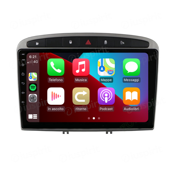 ANDROID car radio navigator for Peugeot 308 Peugeot 408 CarPlay Android Auto GPS USB WI-FI Bluetooth 4G LTE