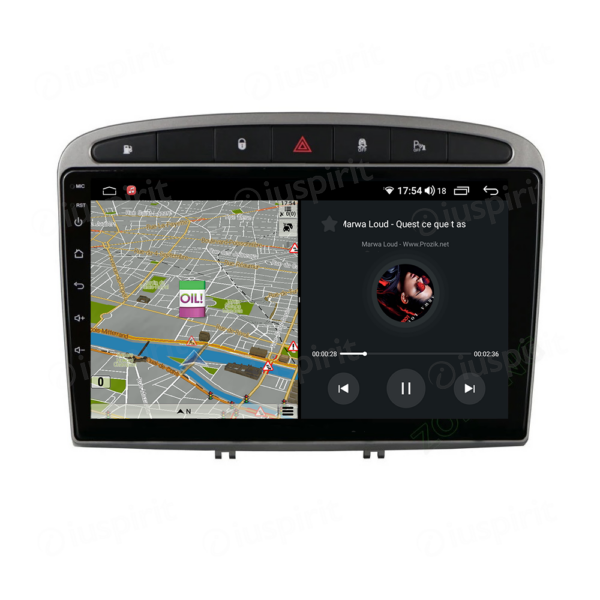 ANDROID car radio navigator for Peugeot 308 Peugeot 408 CarPlay Android Auto GPS USB WI-FI Bluetooth 4G LTE - Image 2