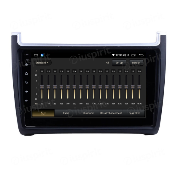 ANDROID autoradio navigatore per VW Polo 2009-2017 CarPlay Android Auto GPS USB WI-FI Bluetooth 4G LTE - immagine 2