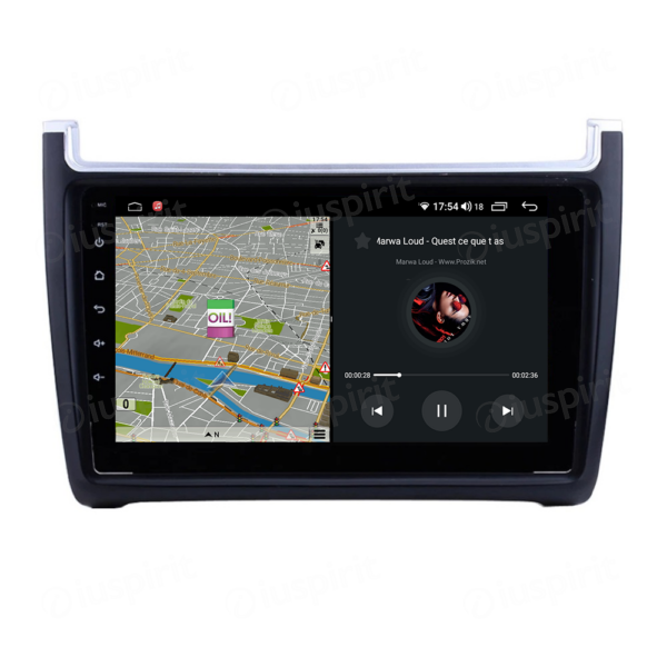 ANDROID autoradio navigatore per VW Polo 2009-2017 CarPlay Android Auto GPS USB WI-FI Bluetooth 4G LTE - immagine 4