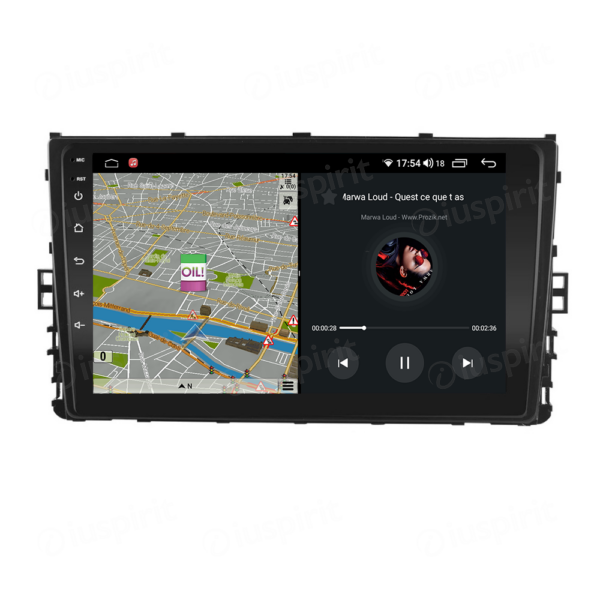 ANDROID car navigation system for VW Polo Passat Jetta Golf Sportvan Alltrack Tiguan T-Roc 2018-2019 CarPlay Android Car GPS USB WI-FI Bluetooth 4G LTE - Image 2