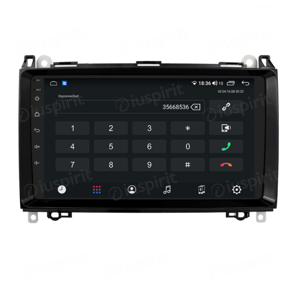 ANDROID autoradio navigatore per Mercedes classe B W245 Classe A W169 A180 A150 B200 B150 B170 Mercedes Sprinter Vito Viano CarPlay Android Auto GPS USB WI-FI Bluetooth 4G LTE - immagine 2