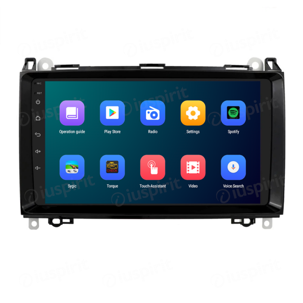 ANDROID autoradio navigatore per Mercedes classe B W245 Classe A W169 A180 A150 B200 B150 B170 Mercedes Sprinter Vito Viano CarPlay Android Auto GPS USB WI-FI Bluetooth 4G LTE - immagine 6