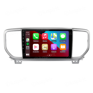 ANDROID autoradio navigatore per Kia Sportage 2019 2020 CarPlay Android Auto GPS USB WI-FI Bluetooth 4G LTE