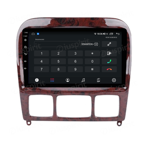 ANDROID car navigation system for Mercedes S-Class W220 S280 S320 S350 S400 S430 S500 S600 S55, Mercedes CL-Class CarPlay Android Auto GPS USB WI-FI Bluetooth 4G LTE - Image 2